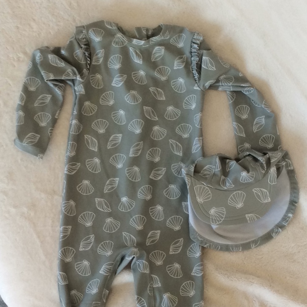 H&M Baby UPF50 Baby Swimsuit and Cap